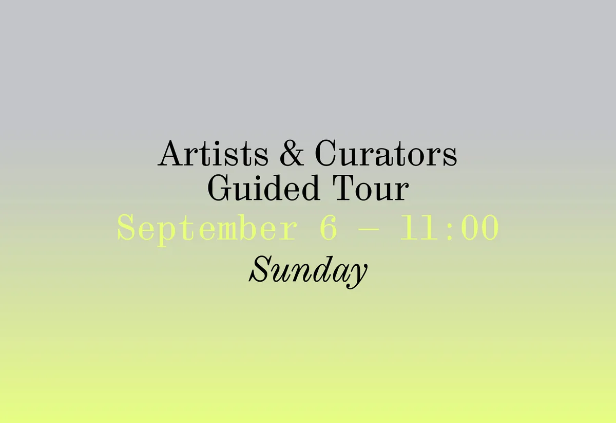 Guided Tour #2 — Artists & Curators