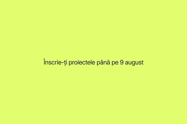 Am deschis înscrierile la Premiile Beta