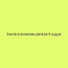 Am deschis înscrierile la Premiile Beta