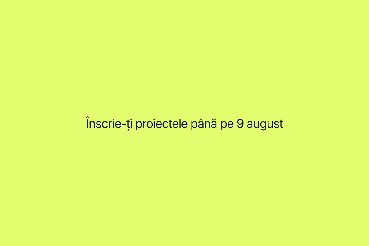 Am deschis înscrierile la Premiile Beta