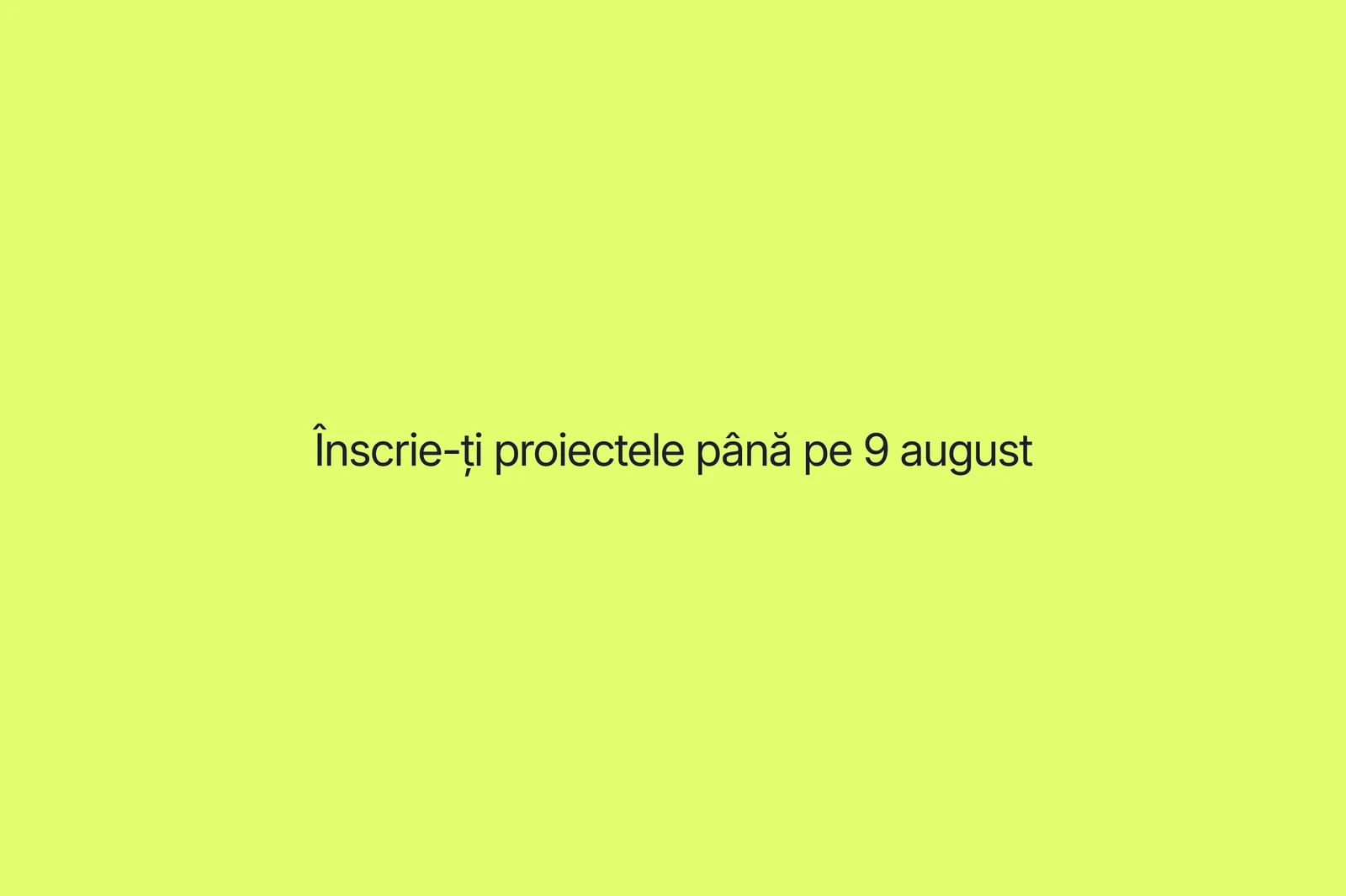 Am deschis înscrierile la Premiile Beta